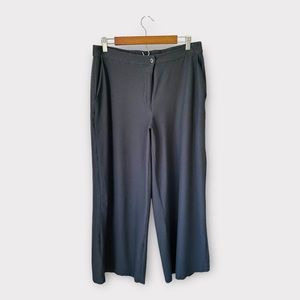Eileen Fisher System Lightweight Washable Stretch Crepe Wide-leg Pant